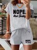 Women’s 2 Piece Outfit Set – Oversized Graphic T-Shirt And Biker Shorts Matching Set, Casual Summer Lounge Tracksuit For Daily Wear-349_ecoleips.com