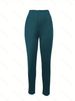High Waisted Slim Fit Skinny Casual Pencil Pants For Women Trendy Spring Autumn New Style Bottoms_ecoleips.com