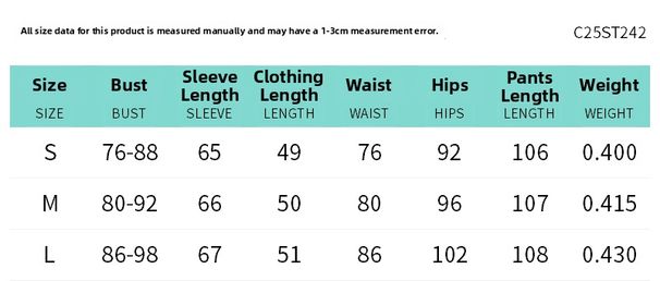 Women's Autumn Solid Color Casual Basic Long Sleeved Top with Snap Buttons And Drawstring Trousers Set European And American Style_ecoleips.com