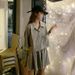 Slimming Casual Two-Piece Set Summer New Korean Style Loose Fashion Workwear Polo Collar Short Sleeve Sports Suit_ecoleips.com