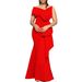 Women's Clothing Fashion Tube Top Oblique Collar Sexy Slim Evening Dress_ecoleips.com