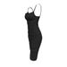2024 New Cross-Border Strap European And American Summer Sexy Pleated Bodycon Backless Long Dress_ecoleips.com