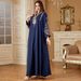 Women's Ethnic Style Embroidered Abaya Robe New Cross Border Fashion Elegant Long Sleeve Dress Skirt for Muslim Women_ecoleips.com