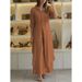 Women's Clothing New Products Summer And Autumn Urban Elegant Cotton And Linen Slim Waist Long Shirt Wide Leg Pants Suit_ecoleips.com