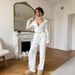 Women's Sexy Two Piece Set Solid Color Long Sleeved Zipper Cardigan And Lace Up Trousers Casual_ecoleips.com