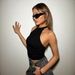 Chic Halter Neck Backless Cami Top With Tie Detail For A Sleek Look Soft And Smooth Fabric Versatile Short Length_ecoleips.com