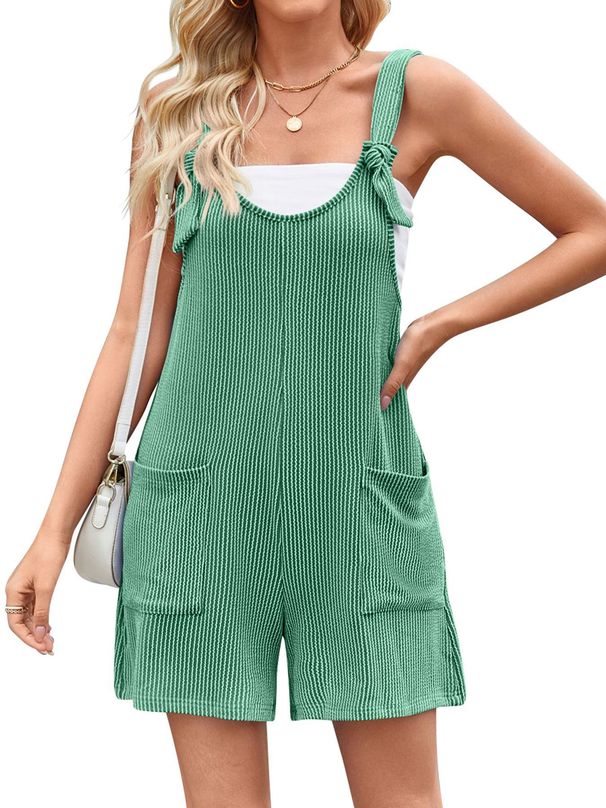 Women's Clothing Twisted Stripe Overalls Versatile Pocket Straight Jumpsuit For Women_ecoleips.com