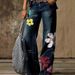Women's Clothing plus size women's casual pants thin jeans wide leg pants long pants_ecoleips.com