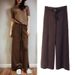 Aria Basics Wool Wide-Leg 2026 Spring New Women's Fashion Knitted High-Waisted Long Pants Loose Slimming Elastic Waist Trousers For_ecoleips.com