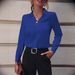 Verve Commuting Women's Versatile Simple Solid Color Long Sleeve Mid-Length Plus Size Shirt_ecoleips.com