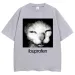 2026 Vintage Funny Ibuprofen Cat Meme Graphic T Shirt Women Humor Fashion T Shirts Oversized Casual Streetwear T-shirts Y2K Top_ecoleips.com