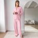 Modal European And American Cross-Border New Long-Sleeve Long-Pants Loose Comfortable Pajama Set Autumn Wholesale_ecoleips.com