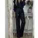 Women's Slim Fit Sequined Flared Pants Multi Color Elastic Waist Casual Summer Party Gown Bottoms INS Style Spring_ecoleips.com