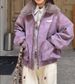Women's Clothing Retro PU Leather Detachable Fur Collar Leather Jacket For Men And Women, New Autumn Casual Versatile Coat._ecoleips.com