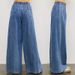 Vintage Relaxed Fit Wide Leg Jeans For Women - Stretchy Waist Flowy Denim Pants (Retro Blue) | Boho Chic & Comfortable_ecoleips.com