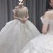 Off-Shoulder White Wedding Dress 2025 New Model Bride Heavy Craft Luxurious French Vintage Main Train Straight Hair_ecoleips.com