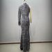 Women's Clothing Fashion Round Neck One Shoulder Heavy Nail Crystal Diamond Ostrich Feather Sequin Hip Party Dress_ecoleips.com
