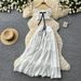 Women's Clothing Women's Sweet Style Two Piece Set Off Shoulder Puff Sleeve Top And High Waisted Tiered Skirt Slimming High Waist Summer_ecoleips.com