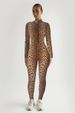 K New Round Neck Long Sleeved Printed Jumpsuit For Fashionable Women's Nightclubwear_ecoleips.com