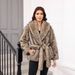 Faux Fur Coat Women's Fashion Winter Long Coat Belted Fluffy Jacket Elegant Streetwear Outerwear For Women_ecoleips.com