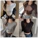 Women's Lyocell Tencel Base Layer Shirt American Style Inner Wear Short Slim Fit Versatile Top For Autumn And Winter High End Shoulder T-Shirt_ecoleips.com
