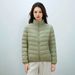 Pinghu Chixin New National Standard 90 Simple Solid Color Women's Stand Collar Lightweight Down Jacket For Women_ecoleips.com