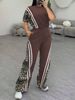 Women's Clothing Casual Two Piece Set Comfortable Straight Leg Pants Autumn Winter Style_ecoleips.com