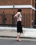 Women's Elegant Lace Panel Satin Midi Skirt – Casual Office Flowy Spring Skirt 2026_ecoleips.com