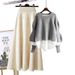 Women's Clothing New Style Fashion Wear Western Style Loose Lazy Style Sweater Slim Skirt Two Piece Suit_ecoleips.com