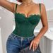 K Sexy Lace Patchwork Seamless Bralette With Steel Stays, European And American Style New Design Sheer Innerwear, Halter Top, Openwork Bodysuit_ecoleips.com