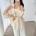 Women's Summer Thin Sheer Pearl Chiffon Sun Protection Shirt Jacket Lightweight Fashionable Top For 2026_ecoleips.com