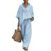 Elegant Women's Knit Cardigan Set - Soft Casual Lounge Wear With Versatile Styling Options_ecoleips.com