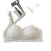 girl Japanese Style Plaid For Women, Small Chest, Gathered, Comfortable, Thin, Wireless, Student Lace Bra_ecoleips.com