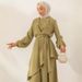 Women's Clothing Set Muslim Style Solid Color Fashion Strap Wide Leg Pants Set_ecoleips.com