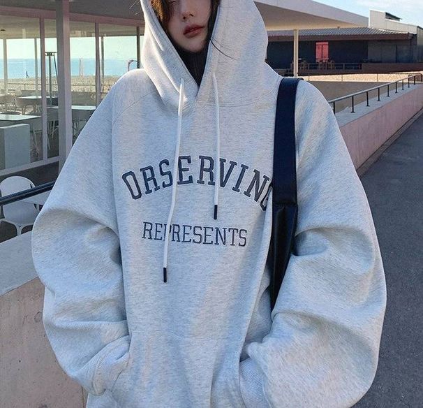 Women's Clothing Plush And Thick Hooded Sweatshirt Loose Long Sleeved Bottoming Shirt Large Size Jacket Tops_ecoleips.com