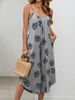 Women's Suspender Pocket Printed Jumpsuit Cropped Pants_ecoleips.com
