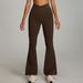 High Waisted Yoga Flared Pants Tight Fitting Hip Lifting Fitness Casual Sports Wide Leg Slightly Flared For Women_ecoleips.com