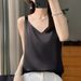 Summer Satin Wide-strap Camisole For Women, Slimming And Versatile, With A Mulberry Silk Feel, Casual Top_ecoleips.com
