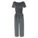 WG181 European And American Cross-border New Product Fashion Casual Two-piece Short-sleeve Sports Loose Wide-leg_ecoleips.com