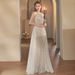 Women's Halter Neck Evening Gown with Fishtail Skirt High-End Feel for Niche Banquet Socialite Hostess Luxury Party Wear_ecoleips.com