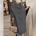 Women's Long Hooded Trench Coat With Cable Knit Texture Oversize Casual Windbreaker In Dark Gray/Black/Dusty Pink/Khaki/Dark Brown (S-XXL)_ecoleips.com