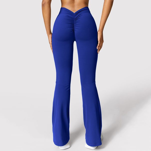 Women's Clothing Nude Seamless Micro Flared Yoga Pants Sports Running Fitness Trousers Women's High Waist Hip Lifting Yoga Pants_ecoleips.com