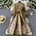 Versatile Wrap Dress With Bow Tie Waist – Elegant V-Neck Balloon Sleeve Dress For Women, Office To Evening Wear_ecoleips.com