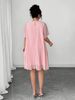 Women's Summer Pleated Solid Color Loose Elegant Chiffon Dress_ecoleips.com