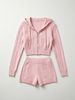 Cable Rib Knit 2 Piece Set, Lightweight Breathable Suit_ecoleips.com