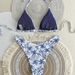 Women's Floral Tie-Dye Bikini Set Trendy Blue Print Two Piece Swimsuit for Beach And Vacation Versatile Summer Essential_ecoleips.com