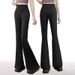 Aria Basics Cross-border Exclusive Supply Of Extra-long, High-waisted, Slimming, Casual Women's Bell-bottom Pants With Wide-leg_ecoleips.com
