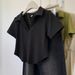 Women's Clothing V Neck Short Polo Shirt Short Sleeved T Shirt_ecoleips.com