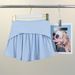 Women's Clothing Sports Skirt Pants Women's Summer Thin Fitness Running Anti Exposure Two Piece High Waist Pleated Skirt Yoga Skirt_ecoleips.com
