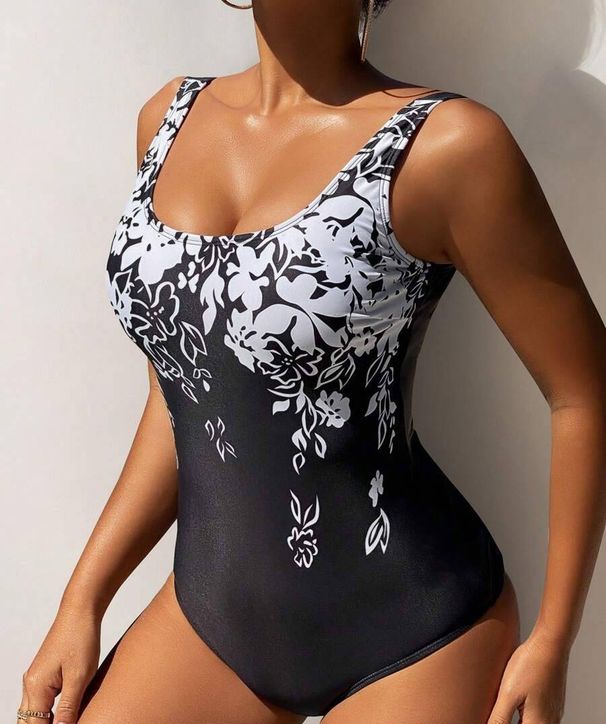 Plus Size One-Piece Swimsuit For Women – Full Coverage Modest Bathing Suit With Floral & Abstract Prints (L-5XL, Quick-Dry & Chlorine-Resistant)_ecoleips.com